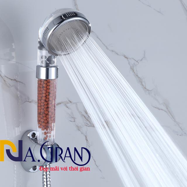 [HCM][NƯỚC MẠNH] Tay Sen Tắm Vòi Hoa Sen TĂNG ÁP THỎI THAN HOẠT TÍNH TS14 KHÔNG DÂY SEN
