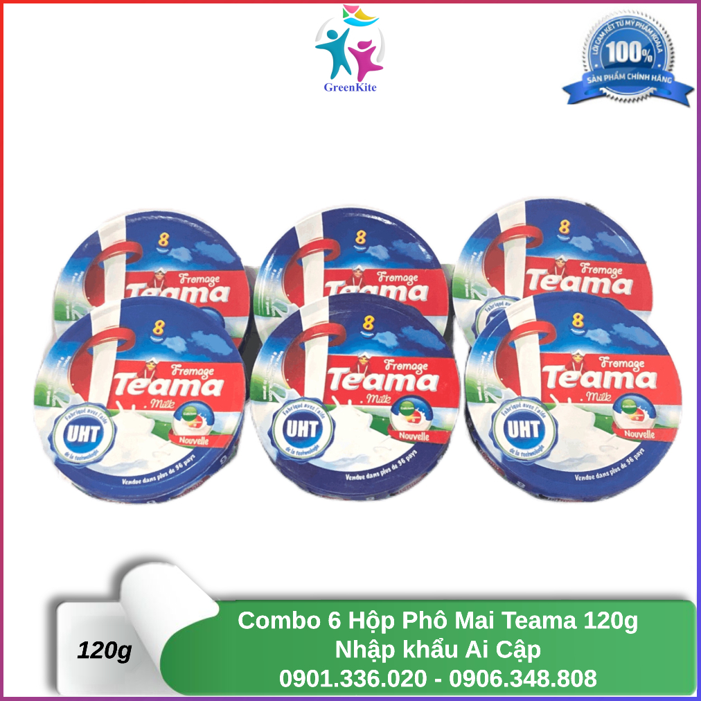 Phô mai teama 8 miếng - 120g - nhập khẩu ai cập