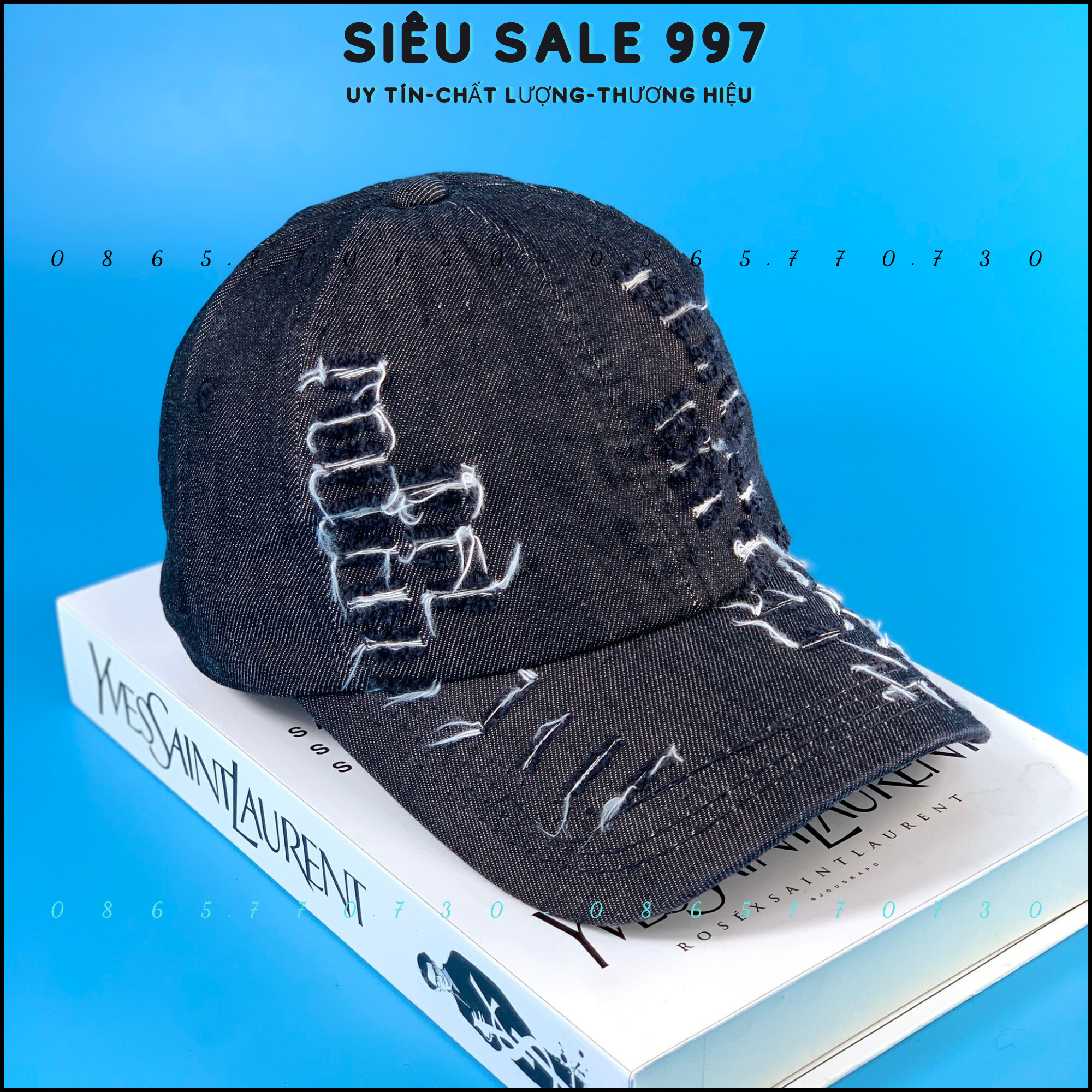 Mũ Lưỡi Trai Chất Jean Rách Bụi Ngầu, Nón Kết Bụi Bặm Nam và Nữ Thời Trang Cá Tính