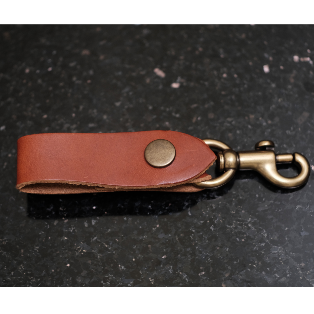 [HCM]Móc khóa da bò khóa đồng cá tính Cao cấp