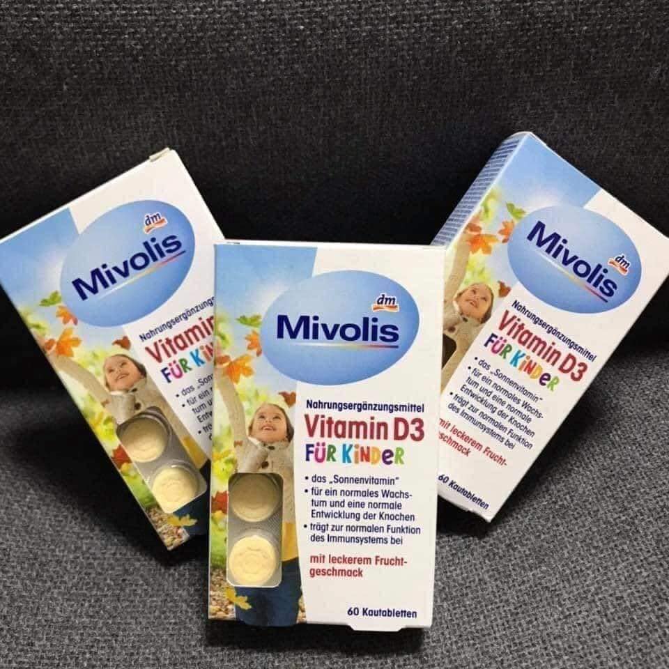 Kẹo ngậm bổ sung vitamin D3 Mivolis fur kinder cho bé