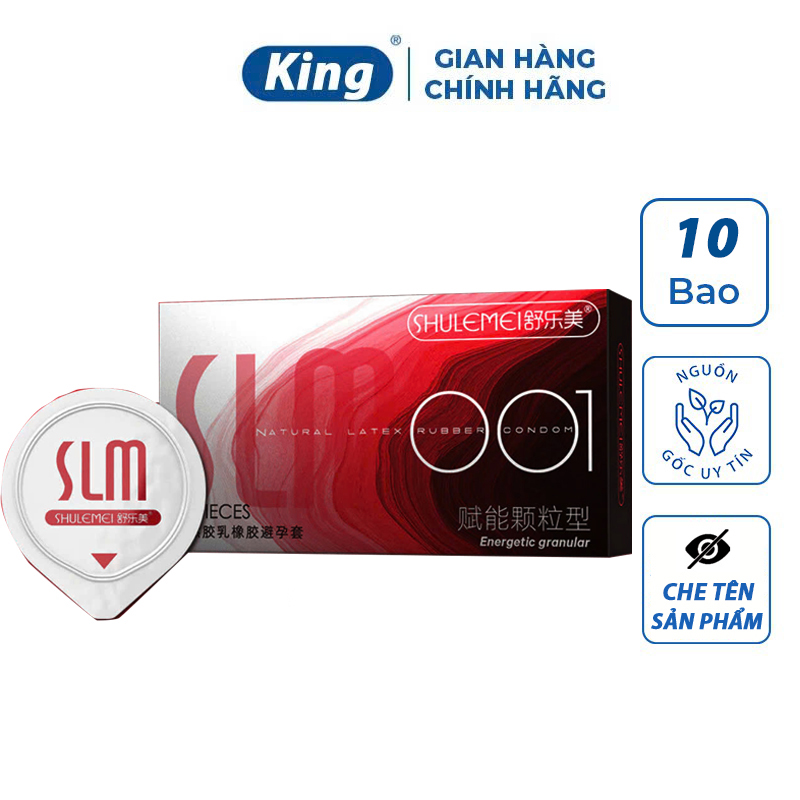 Bao cao su gai SLM phiên bản nâng cấp, bcs siêu mỏng có gai kéo dài quan hệ