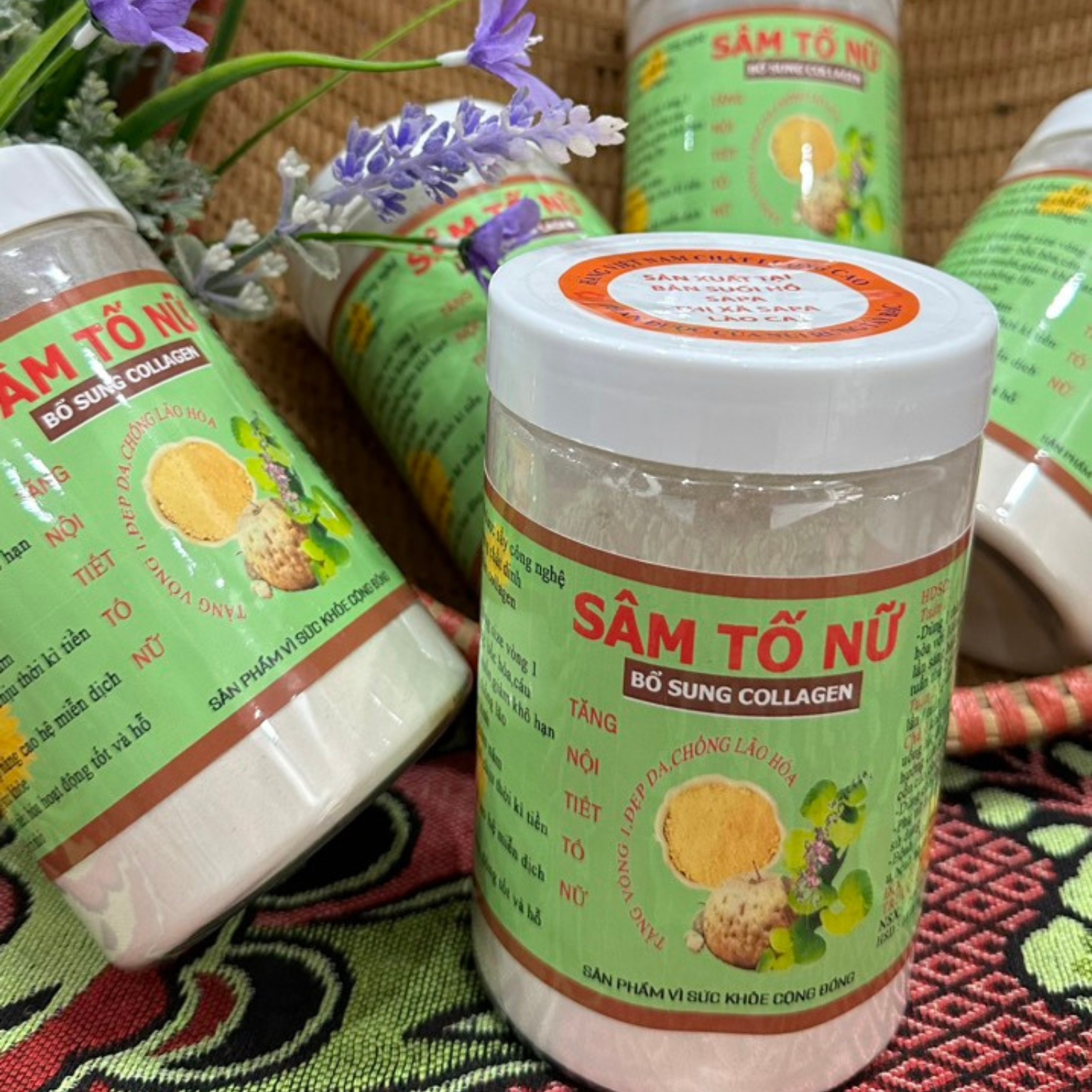 Bột sâm tố nữ nguyên chất tăng vòng 1 thượng hạng, bột củ sâm tố nữ thái lát khô sản sinh collagen, puecolazen, tăng cường nội tiết