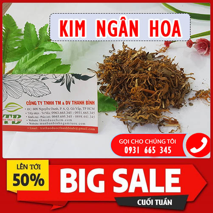 Kim Ngân Hoa Khô 100G Hàng CTy Loại 1 - Đông Y Thanh Bình