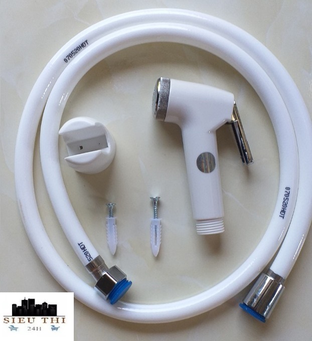 vòi  xịt tolet vòi xịt vệ sinh nhựa ABS, xịt tolet bền đẹp dễ dàng lắp đặt không cần gọi thợ vòi xịt tolet