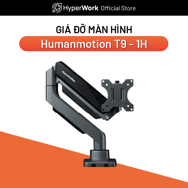 Giá đỡ màn hình human motion t9-1h - công nghệ trợ lực piston humanforce 2.0