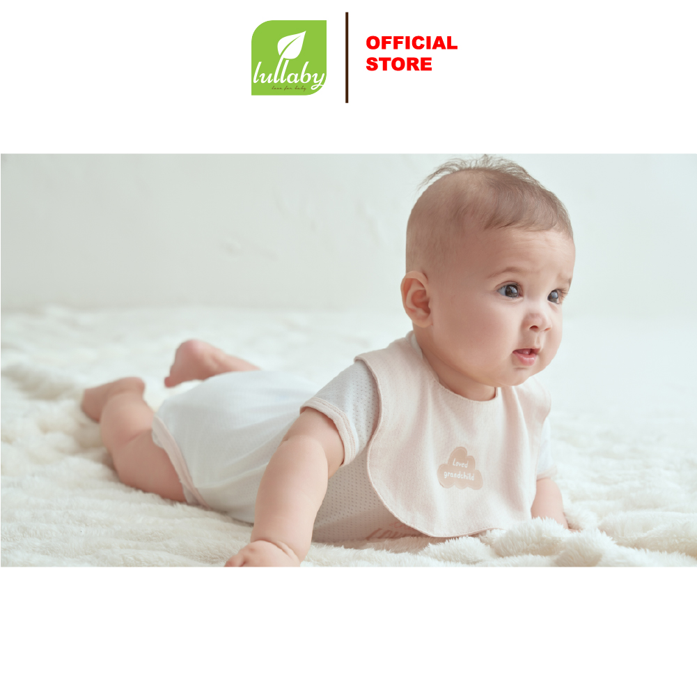 LULLABY - NH408N - Yếm bấm cúc Modal cho bé