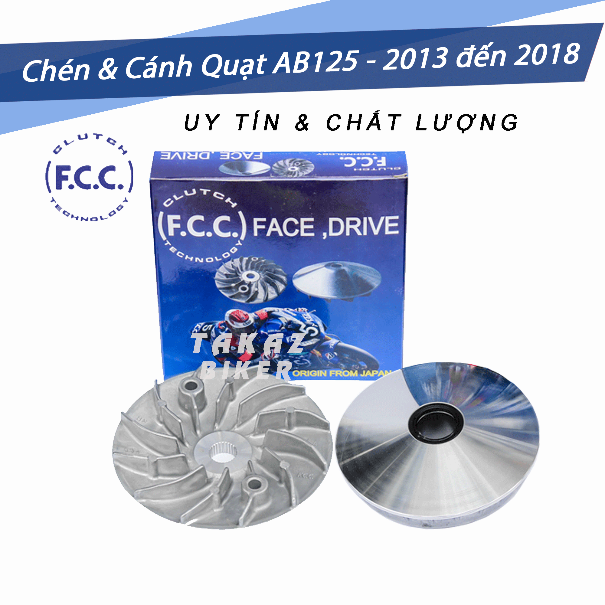 [HCM][ Mã K35 ] Bộ Nồi Trước Dùng Cho Xe Honda AirBlade 125cc / PCX 125cc / Vario 125cc / Lead 125cc/ SH Mode FCC Công nghệ Japan Đời Xe 2015 trở lên