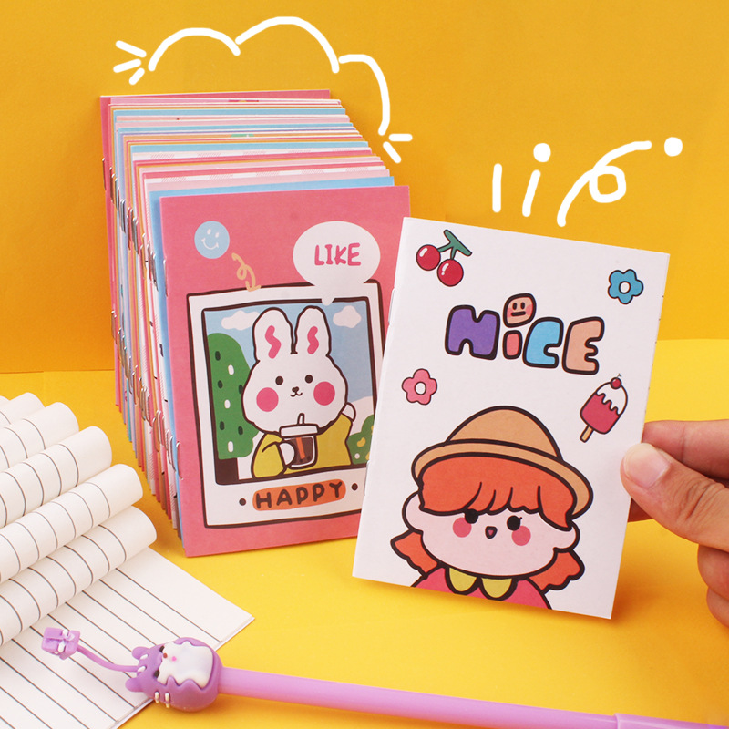 Set 2 sổ tay mini, sổ ghi chép mini 32 trang 12cm*8.5 cm