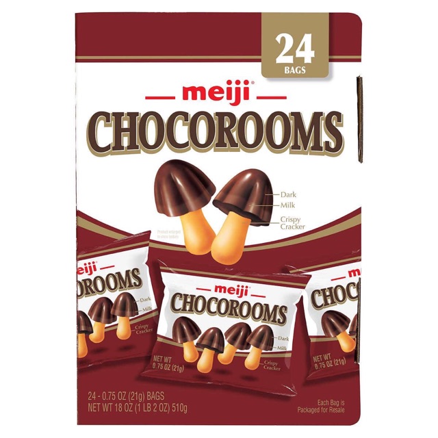 Bánh socola sữa nấm chocorooms meiji🌟🌟- hộp 510g