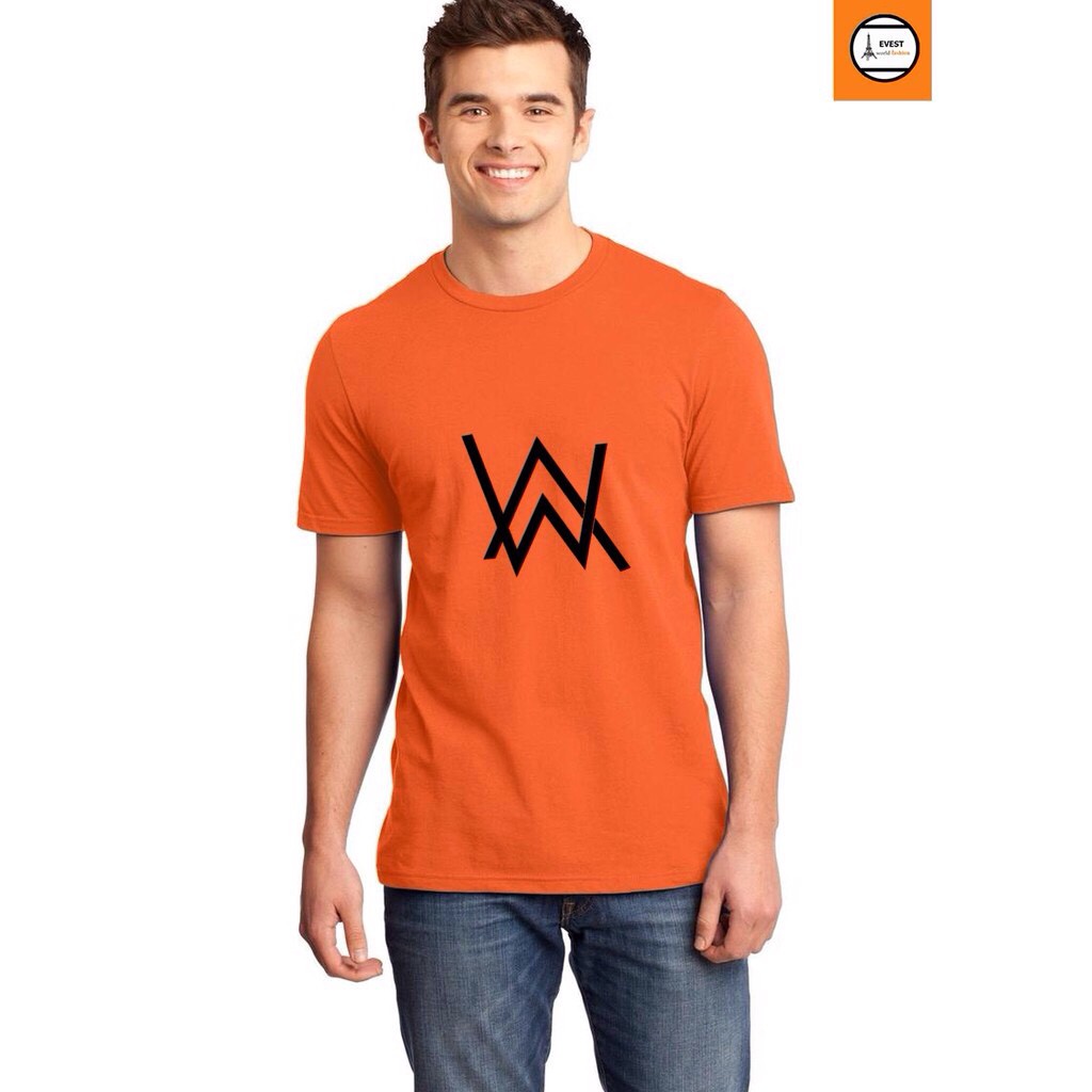 Áo thun unisex cao cấp alan walker cam