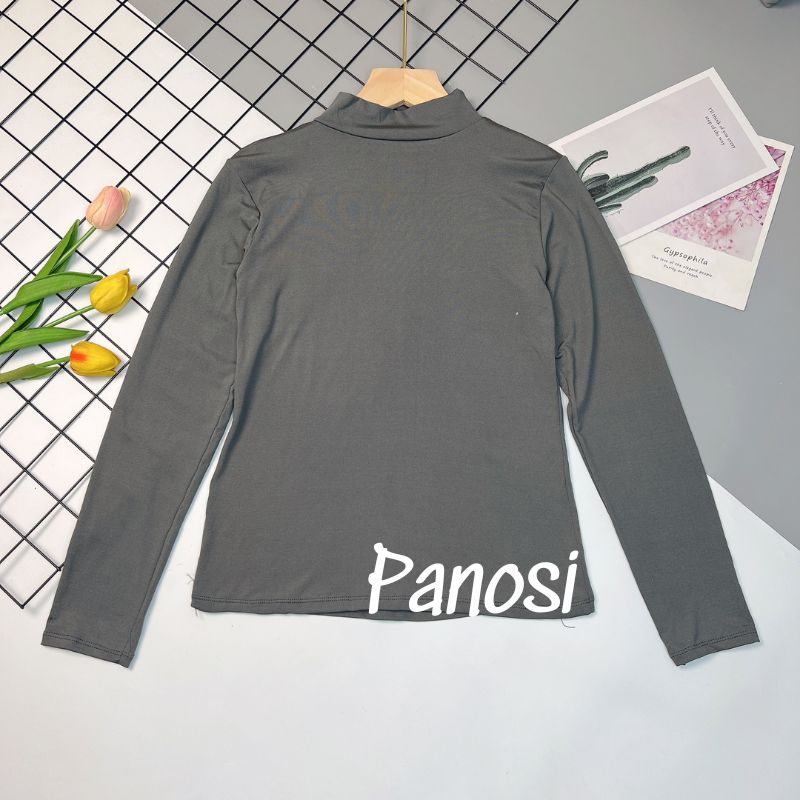 Áo giữ nhiệt nữ cổ cao 3cm áo thu đông nữ siêu co giãn, mặc thoải mái Panosi - A510