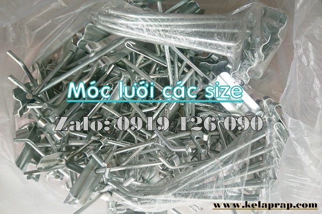 Combo 6 cái Móc treo lưới siêu thị - Móc treo phụ kiện-móc treo ốp lưng điện thoại.