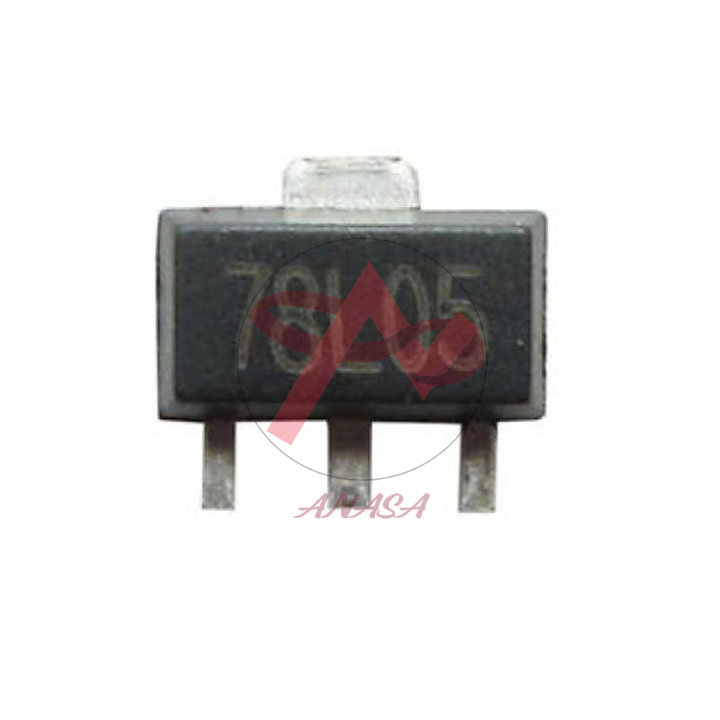 Ic ổn áp nguồn 5v 78l05 0.1a sot-89 chân dán