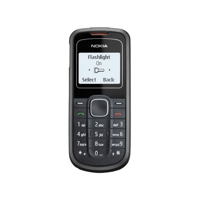 Điện Thoại Nokia 1202 + Pin 4C Đen- Bao Hanh 12 thang