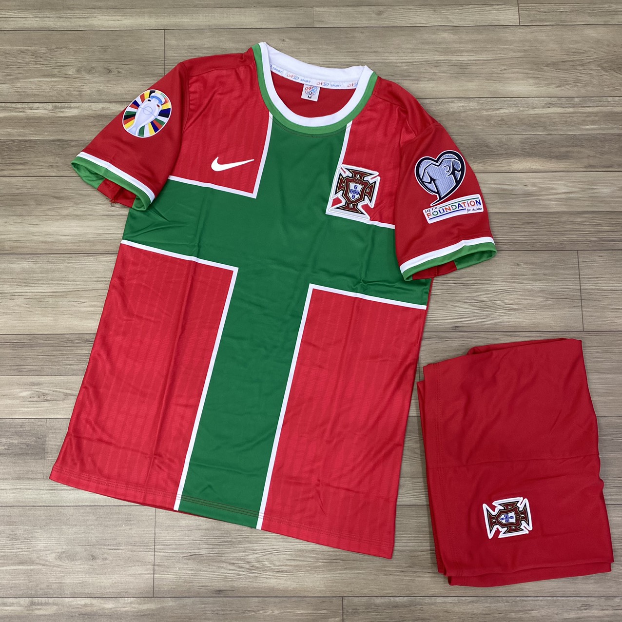 Bộ quần áo bóng đá tuyển BĐN Bồ Đào Nha đỏ ND- FLG EURO2024