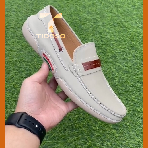 GIÀY MỌI NAM DA BÒ CAO CẤP ⚡FREESHIP⚡ ĐẾ KHÂU 3 LỚP SIÊU BỀN - GIÀY MỌI PHONG CÁCH SANG TRỌNG LỊCH SỰ - BẢO HÀNH 12T