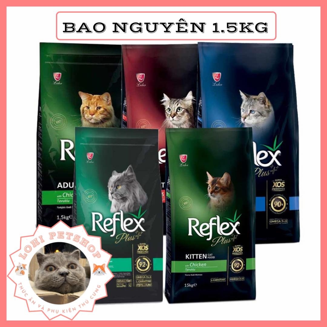 Thức ăn hạt reflex plus cho mèo - Bao nguyên 1,5kg
