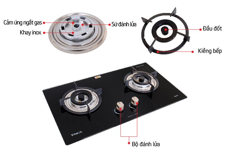 Bếp Ga Âm Tự Động Ngắt Ga TAKA A88D1