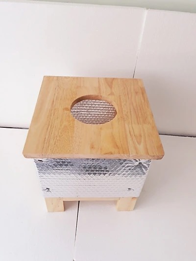 Ghế xông vùng kín bằng gỗ Tặng bọc cách nhiệt, ghế xông hơi vùng kín sau sinh, xông trĩ