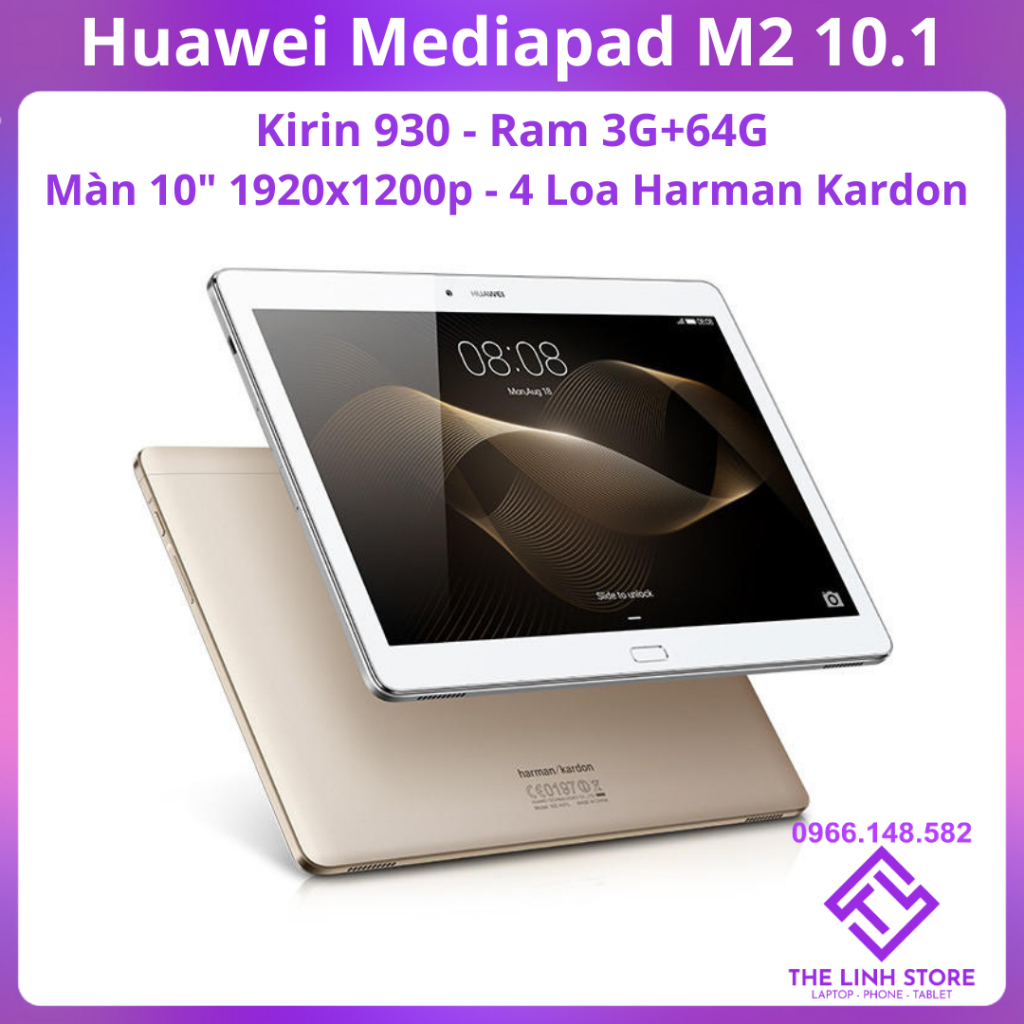 Máy tính bảng Huawei MediaPad M2 10 inch - dùng được sim 4G nghe gọi