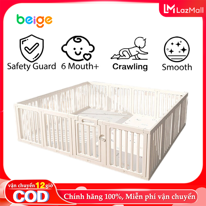  Quây Cũi cho bé Chất Liệu Nhựa Nguyên Sinh An Toàn Thiết Kế Thời Trang Dành Cho Bé 1-5 Tuổi 