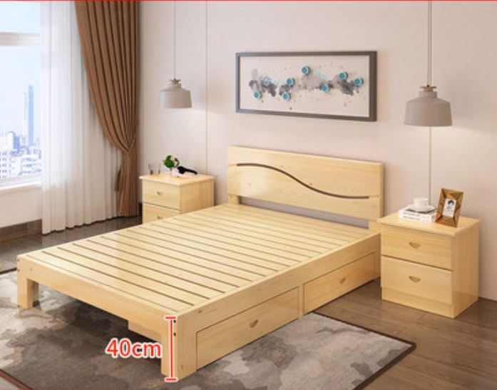 Giường ngủ gỗ cao cấp kèm ngăn kéo