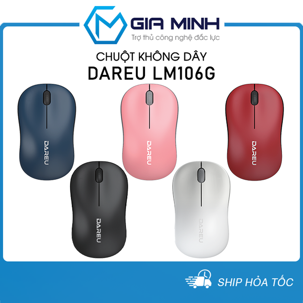 Chuột không dây dareu lm106g - bảo hành 2 năm