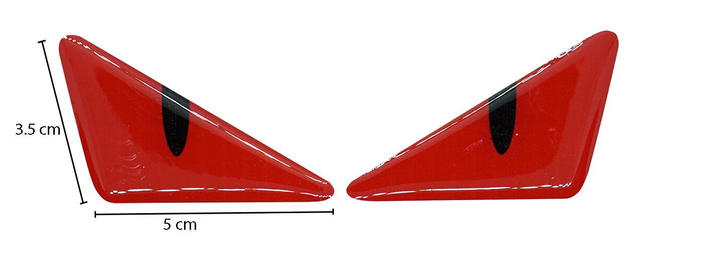 [HCM]1 miếng sticker Đôi mắt FENDI phản quang LỚN (màu Đỏ)