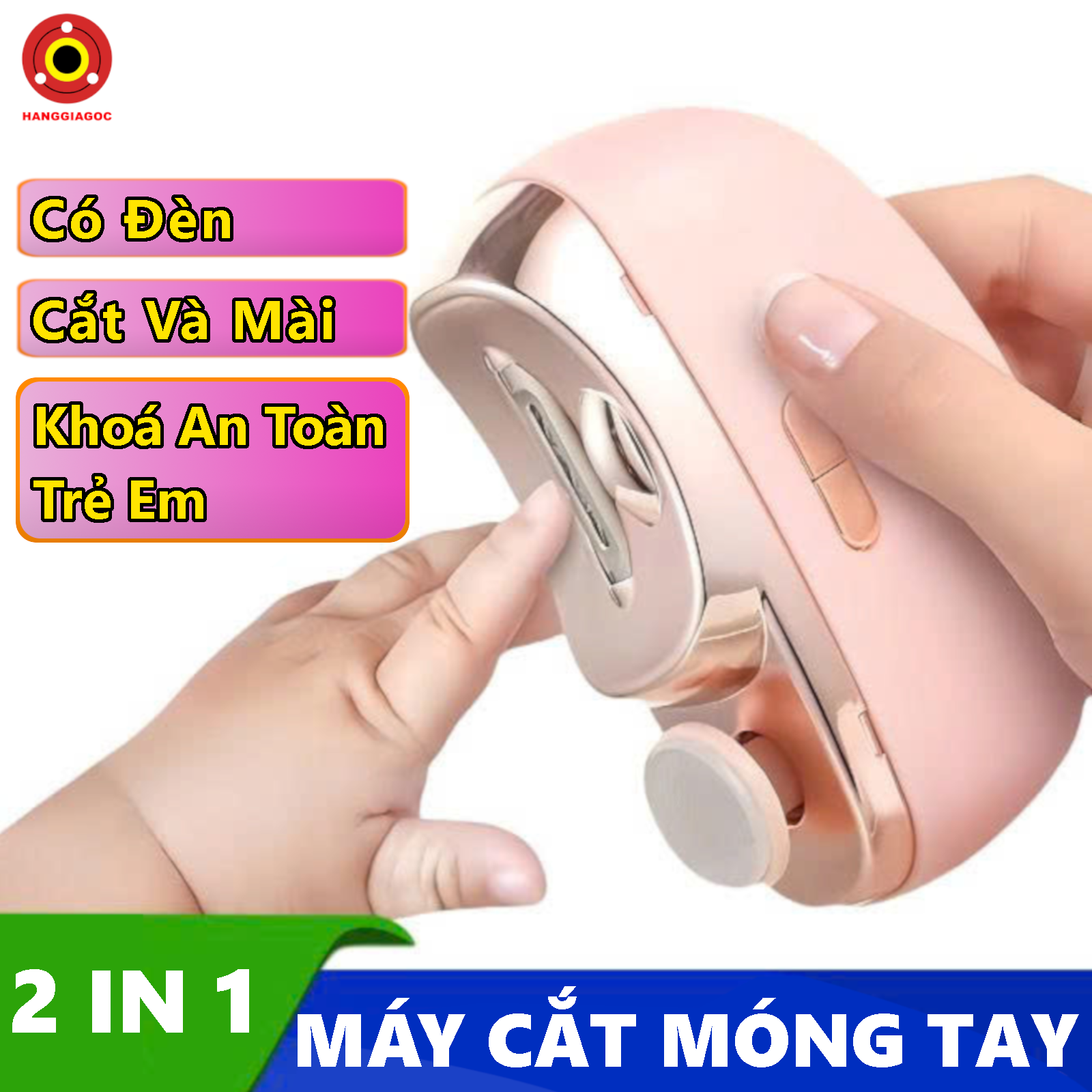  Máy Cắt Móng Tay Tự Động CH705 - Có Đèn Sạc USB Thiết Kế Nhỏ Gọn Phù Hợp Cho Người Lớn Và Trẻ Em 