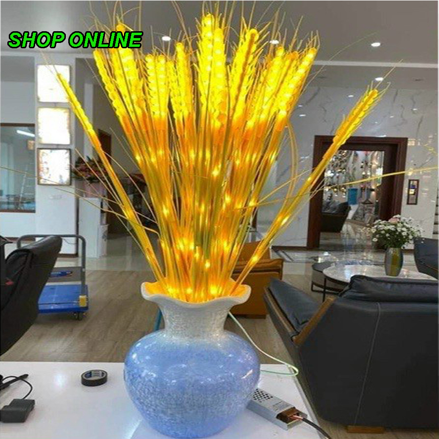 Đèn led bông lúa, đèn led trang trí bông lúa thần tài bàn thờ gia tiên mang lại nhiều tài lộc, đèn led bông lúa vàng, đèn led bông lúa thần tài, bông lúa vàng, led bông lúa vàng thần tài, đèn led hình bông lúa, decor trang trí