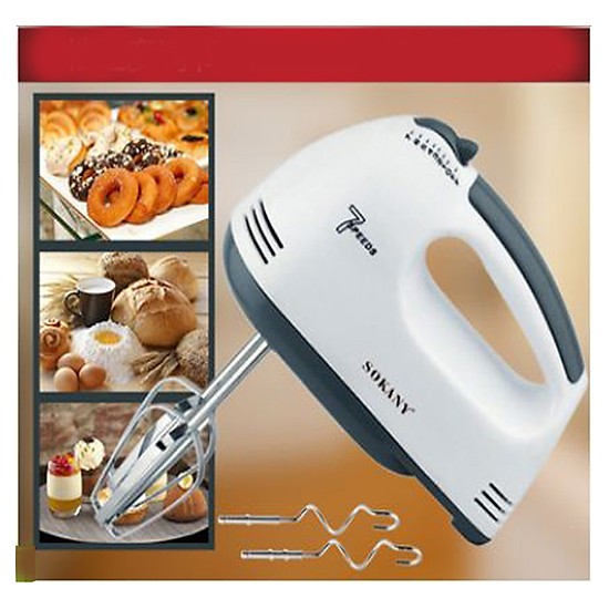 Máy Đánh Trứng SOKANY 133 Cầm Tay 7 Tốc Độ 180w