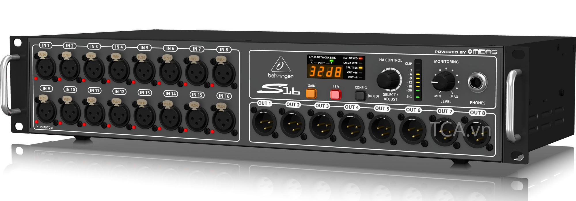 Behringer S16 EU Stage Box mở rộng 16 cổng cho mixer digital - Hàng chính hãng