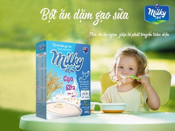 Bột ăn dặm milky auz cho bé 6m+ gói 200g