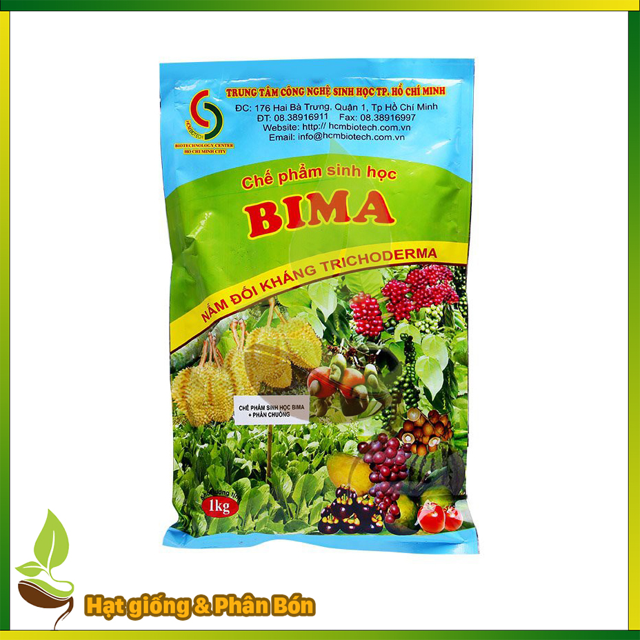 Chế Phẩm Nấm Đối Kháng Trichoderma Bima (Gói 1kg) Ủ Xác Bã Thực Vật Và Phân Chuồng Thành Phân Hữu Cơ - Shop Hạt Giống & Phân Bón, Hạt Giống Rau Củ Quả, Xơ Dừa, Mùn Dừa, Đất Sạch Trồng Rau, Hoa Hồng, Hoa Mai,