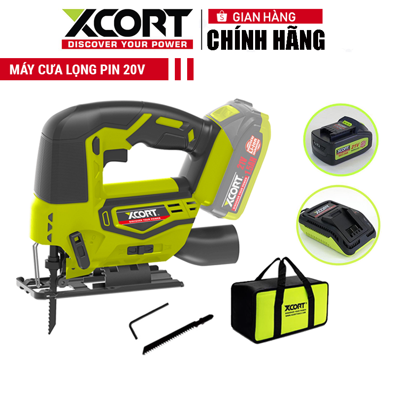 Máy cưa lọng-Máy cưa lọng pin 20V MAX Xcort máy cưa sọc chính hãng, có thể cắt được nhiều vật liệu khác nhau trên nhiều bề mặt