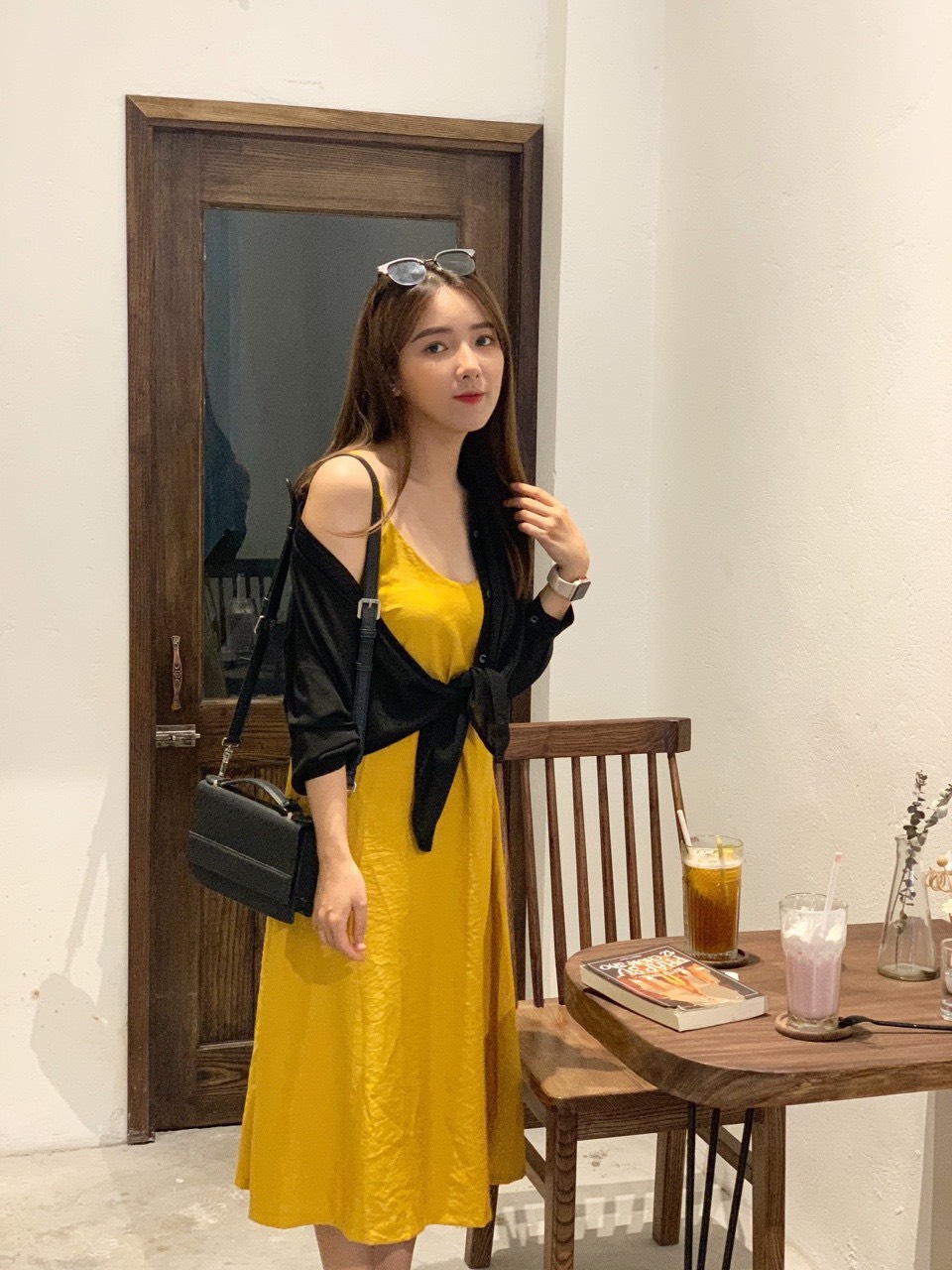 [Yến Trần] Đầm Suông-Váy Suông Cami 2 Dây Đũi lụa Trend Hot