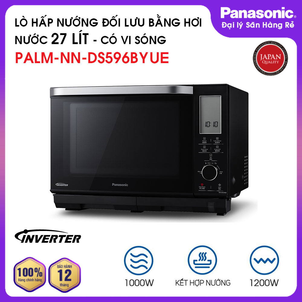 Lò vi sóng hấp nướng đối lưu Inverter Panasonic PALM-NN-DS596BYUE dung tích 27 lít