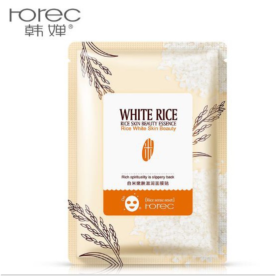 [GIẢM 5% ĐƠN 129K][HCM]Mặt Nạ Gạo Trắng Rorec White Rice Mask - Mask Nội Địa Trung Bioaqua