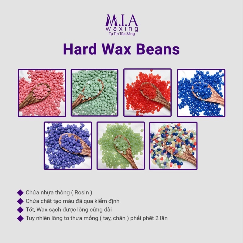 100gr sáp wax lông hard beans nhập khẩu