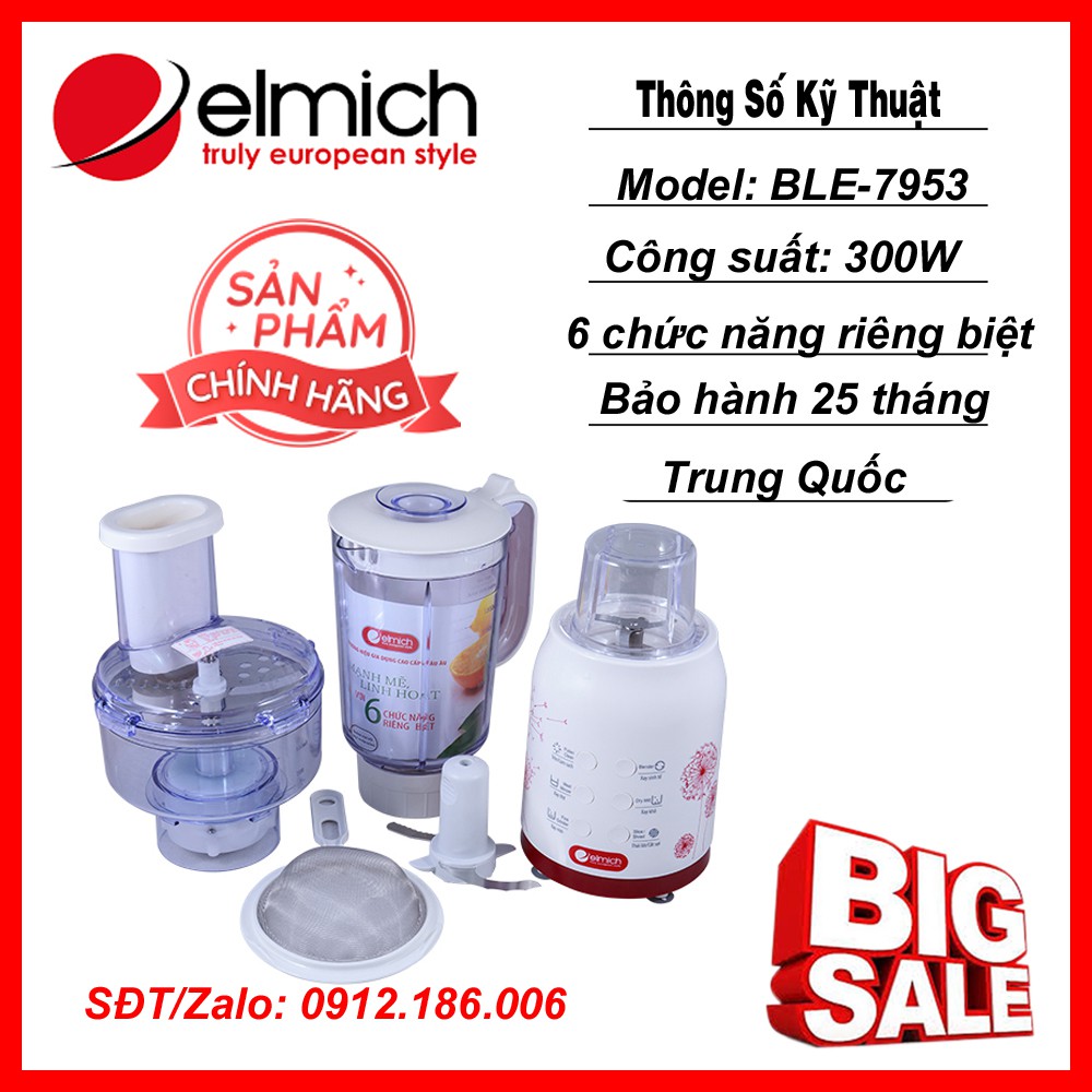 Máy xay sinh tố elmich ble-7953 - hàng chính hãng
