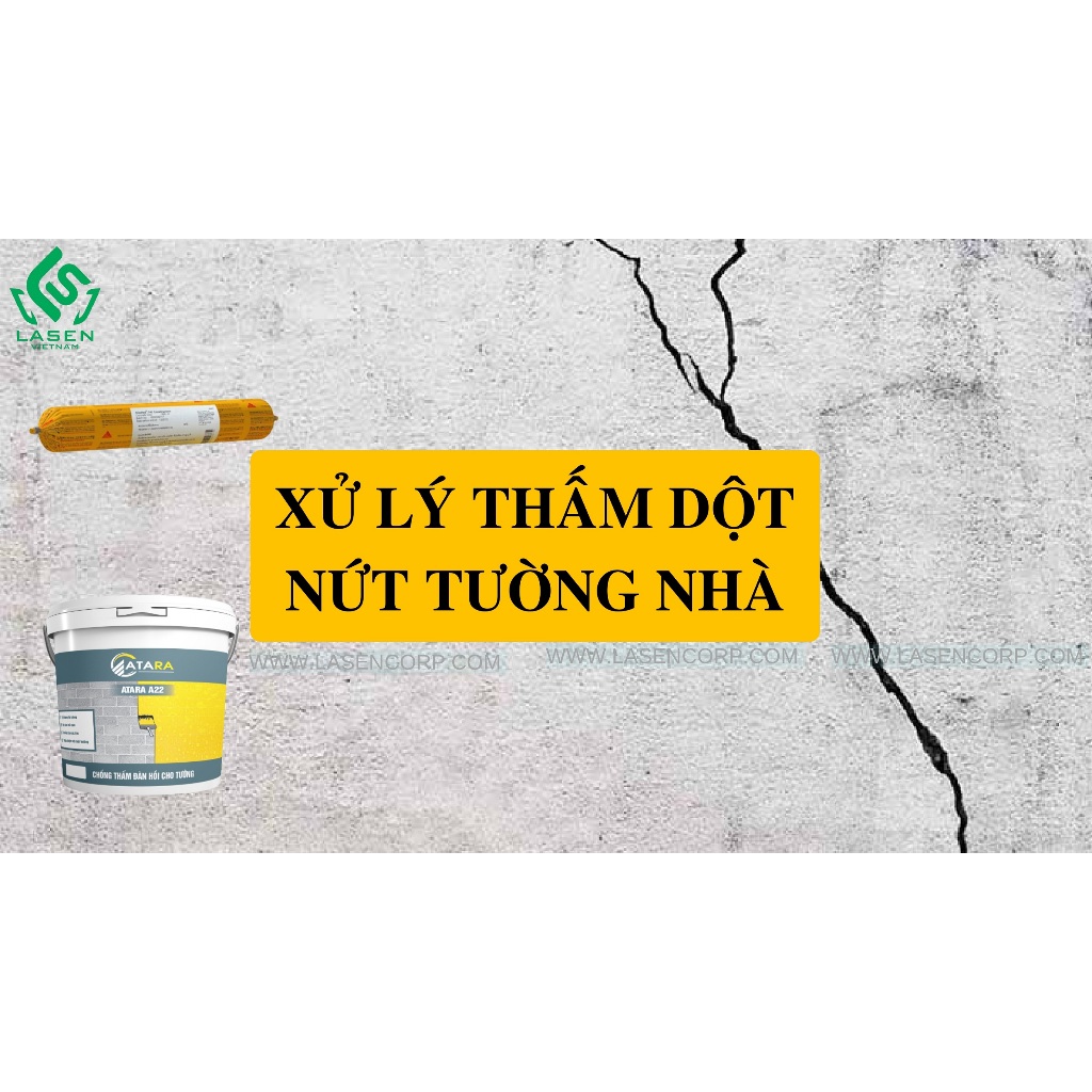 Keo trám khe akfix p635 atara| keo trám khe co giãn, khe tiếp giáp, khe nứt tường, mép cửa hở, trám
