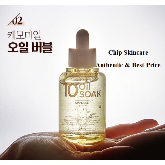 Tinh Chất A'PIE] 10 Oil Soak Ampoule 45ml Căng Bóng, Cấp Ẩm Da