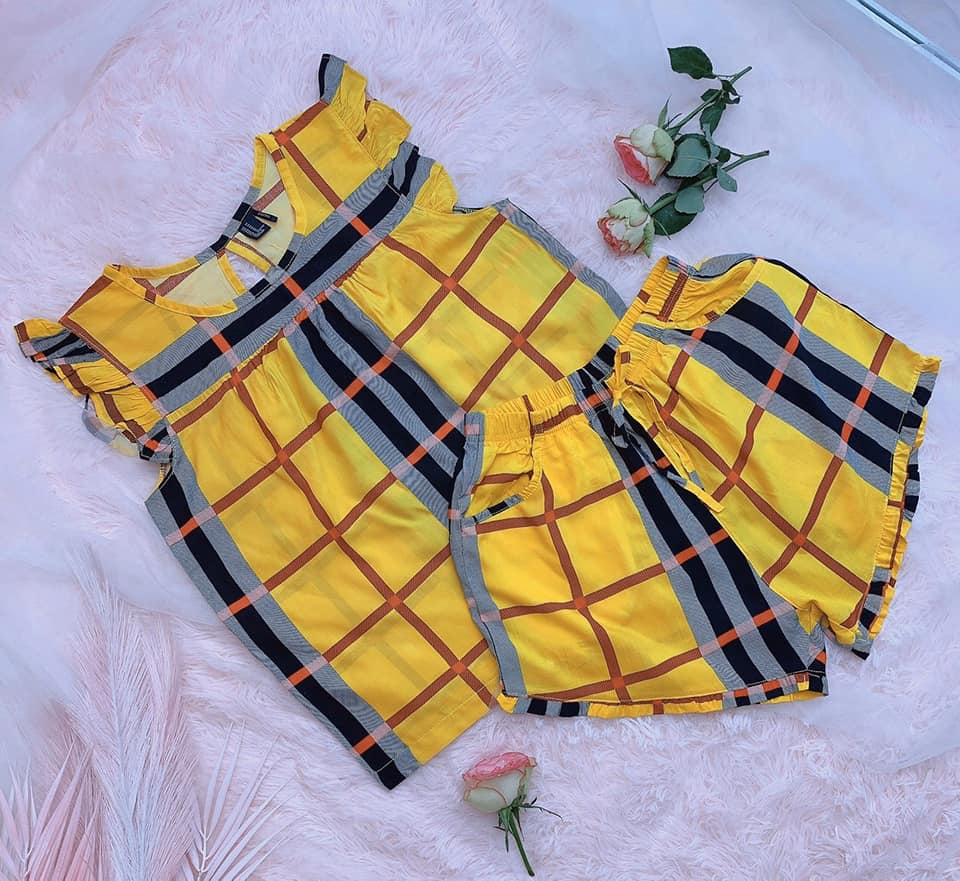 Đồ bộ tone quần đùi xuất khẩu - giao màu ngẫu nhiên