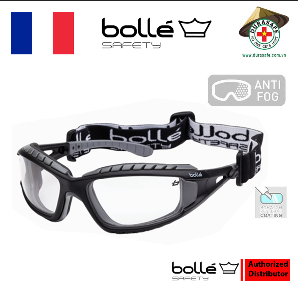 Kính bảo hộ bolle 1652001a tracpsi tracker 2 safety spectacle clear anti-scratch/anti-fog len