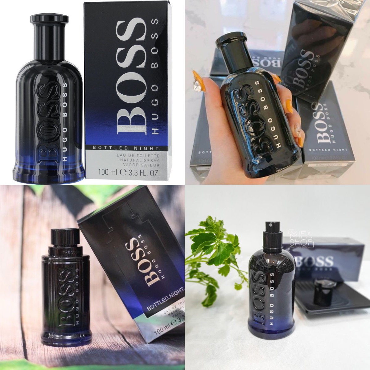 Nước hoa nam boss xanh đen 100ml