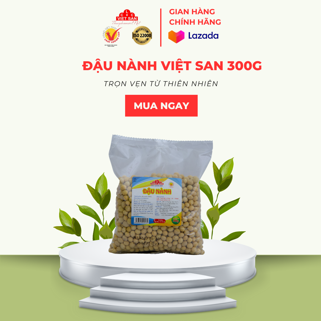 Viet San cooking organic soy beans pack of 300gr