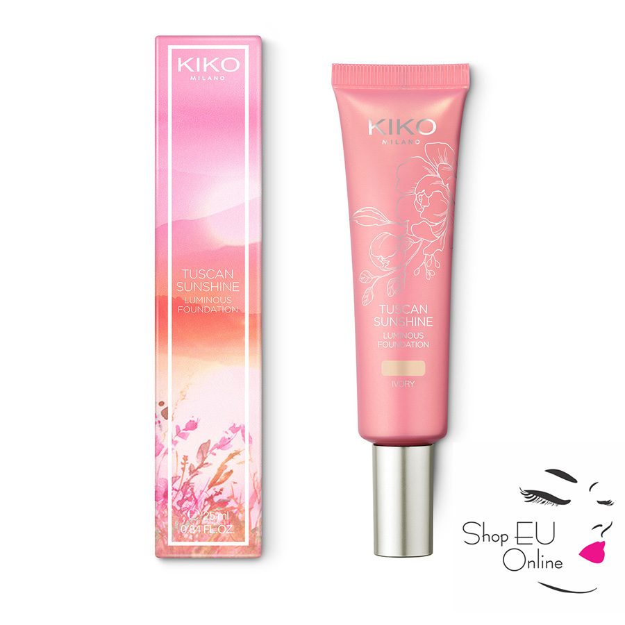 Kem nền dưỡng ẩm Kiko - Tuscan Sunshine Luminous Foundation