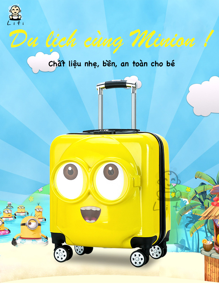 Vali du lịch cho bé (Minion)