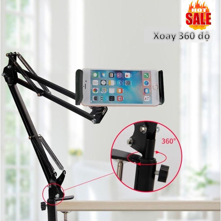 Thiết bị giá đỡ và kẹp điện thoại thông minh cho smartphone để bàn loại đơn - ms.sp001808-kvv